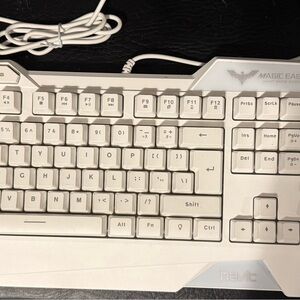 Havit Magic Eagle gaming keyboard Model: HV-KB558CM- in white NWOT